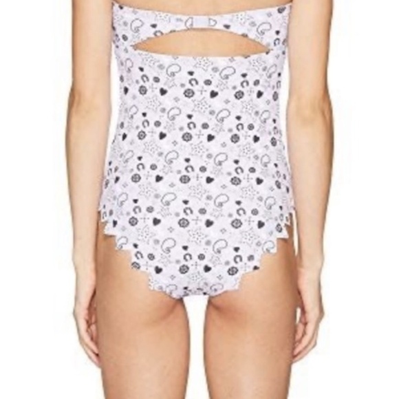 NWT MARYSIA Maui Maillot Zig Zag Cutout One Piece Swimsuit in Lavender Sz. L - Picture 3 of 3